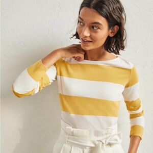 Boden long-sleeve Breton stripe top